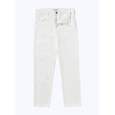 Pantalon 5 Poches En Serge De Coton - Blanc