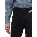 Pantalon 5 Poches En Serge De Coton Noir - Noir
