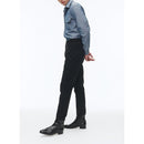 Pantalon 5 Poches En Serge De Coton Noir - Noir