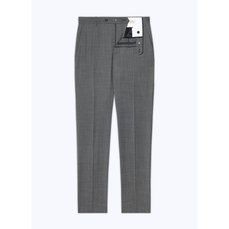 Fursac - Pantalon En Toile De Laine Gris Anthracite - Gris Anthracite