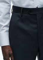 Fursac - Pantalon De Costume En Toile De Laine - Anthracite - Homme