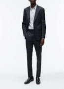 Fursac - Pantalon De Costume En Toile De Laine - Anthracite - Homme