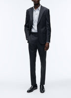 Fursac - Pantalon De Costume En Toile De Laine - Anthracite - Homme