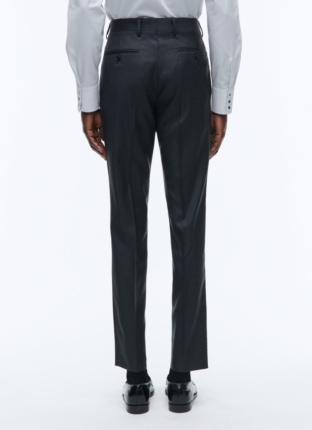Fursac - Pantalon De Costume En Toile De Laine - Anthracite - Homme