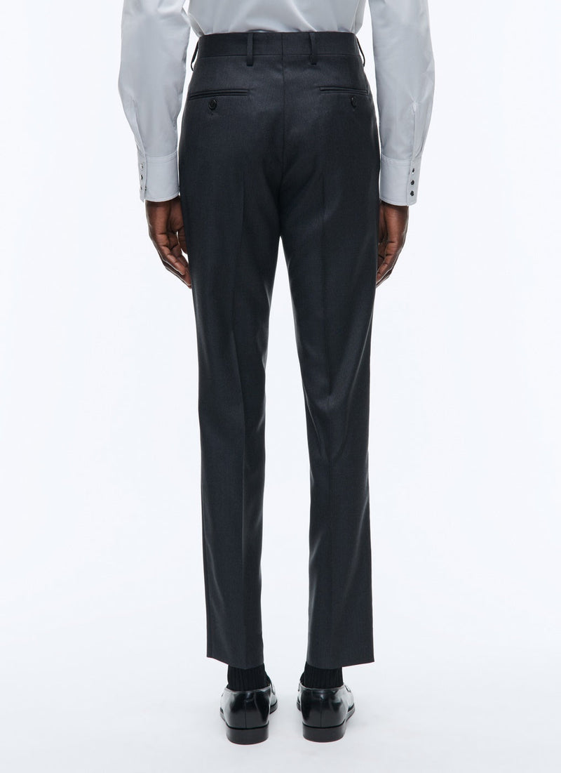 Fursac - Pantalon De Costume En Toile De Laine - Anthracite - Homme