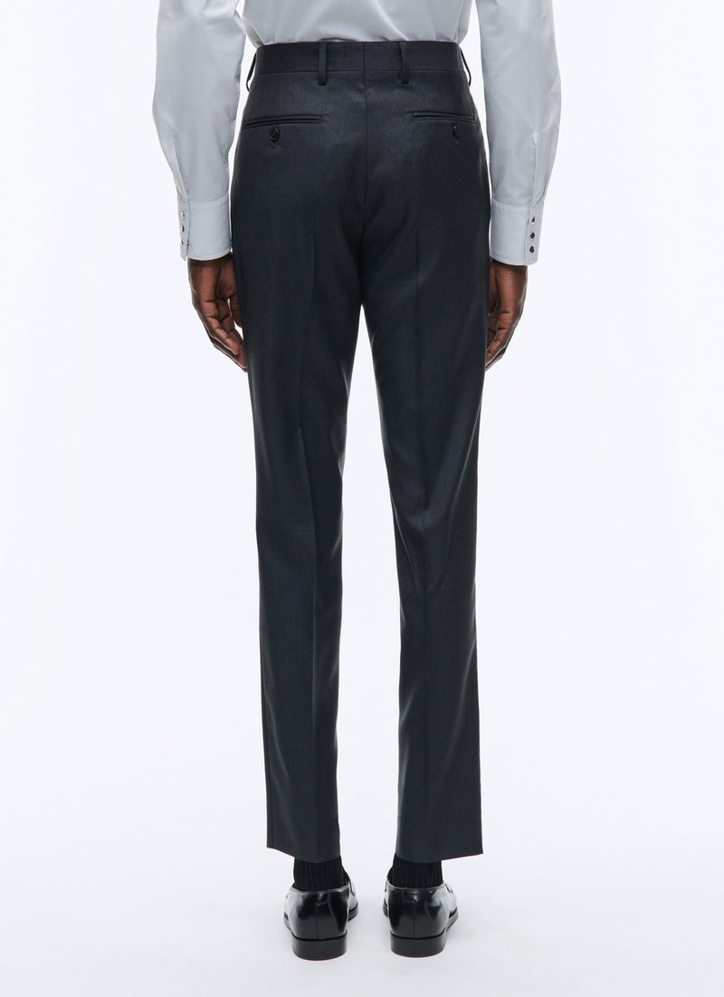Fursac - Pantalon De Costume En Toile De Laine - Anthracite - Homme