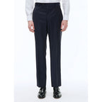 Pantalón de traje Serge liso azul marino - Carbón