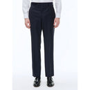 Navy Plain Serge Suit Pants - Carbon