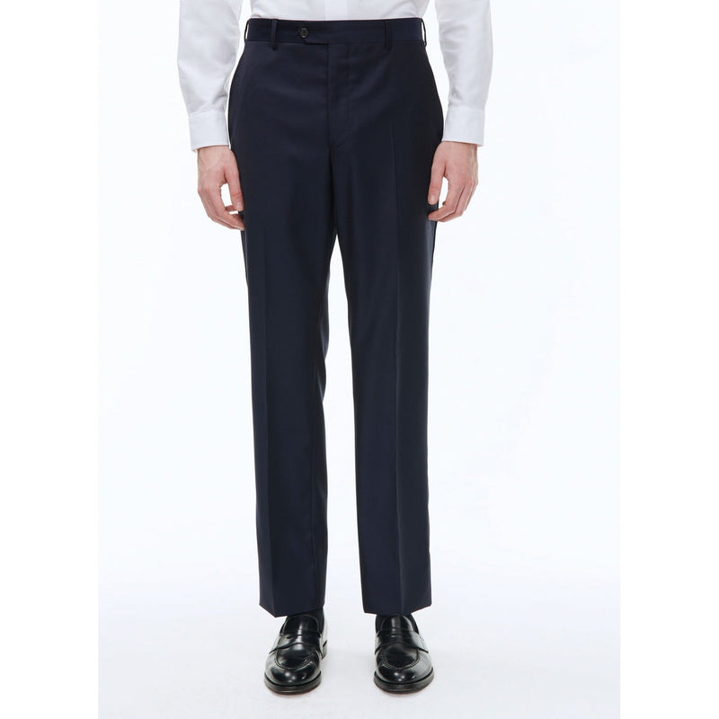 Navy Plain Serge Suit Pants - Carbon