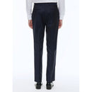 Navy Plain Serge Suit Pants - Carbon