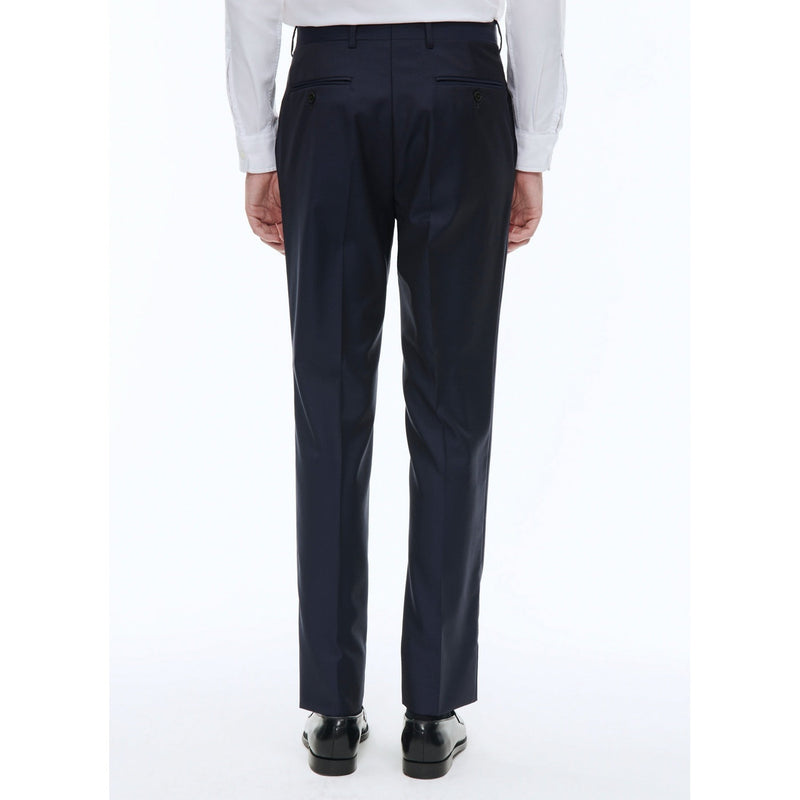 Navy Plain Serge Suit Pants - Carbon