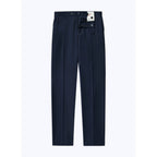 Pantalón de traje Serge liso azul marino - Carbón