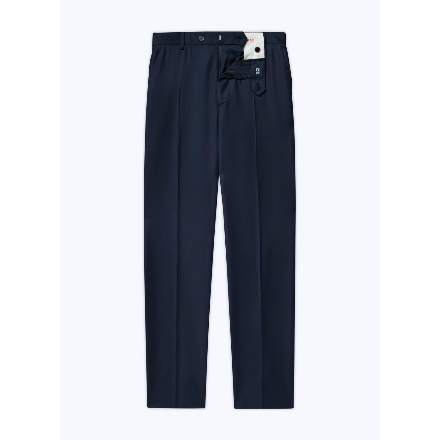 Pantalón de traje Serge liso azul marino - Carbón