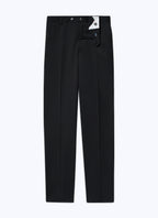 Pantalon De Costume En Serge Unie - Noir