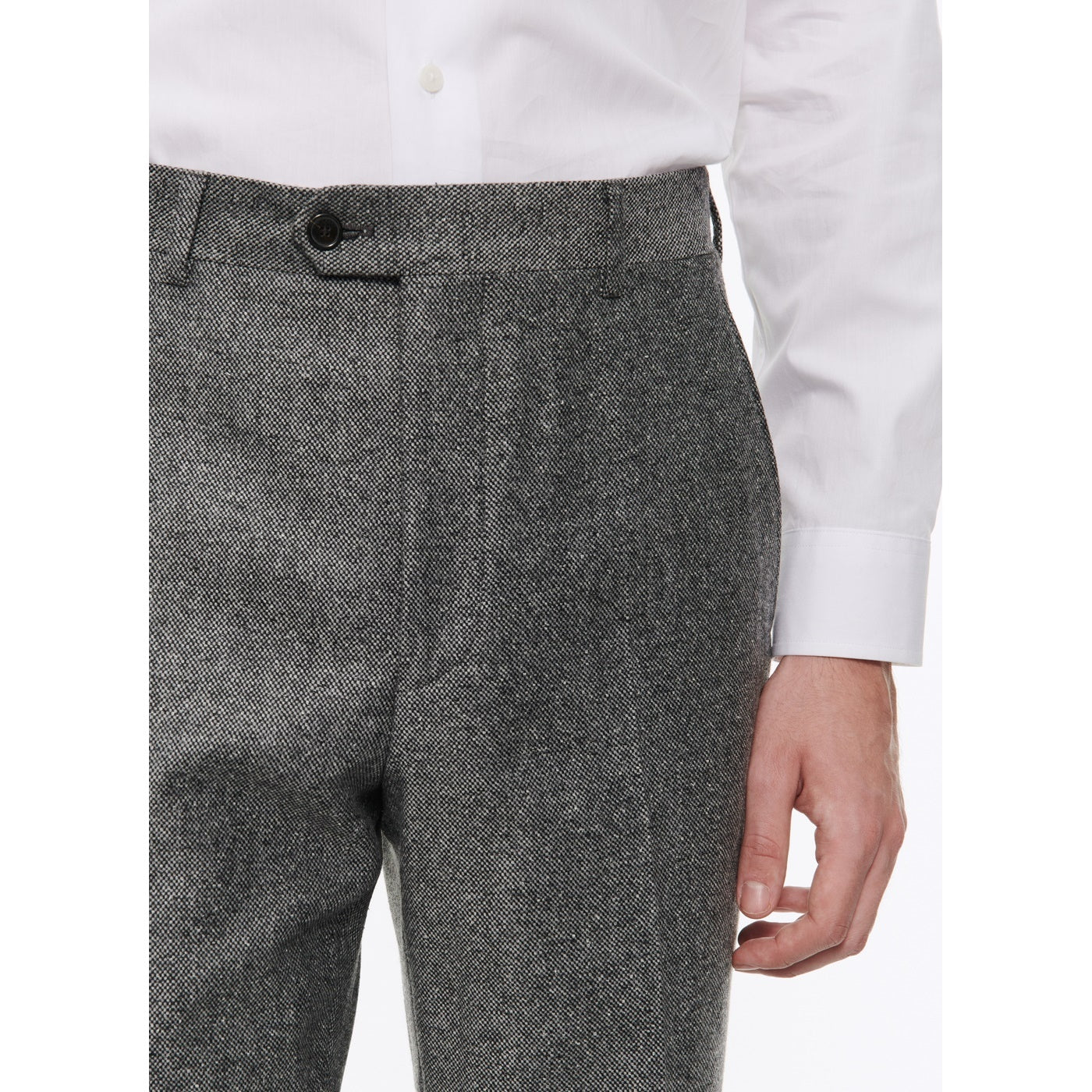 Fursac - Wool Tweed Trousers - Quartz - Men