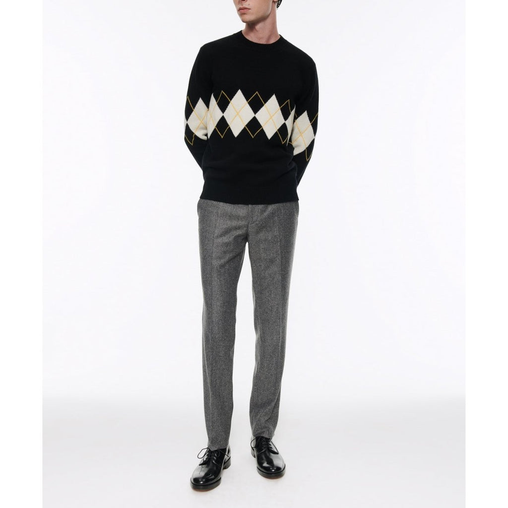Fursac - Wool Tweed Trousers - Quartz - Men