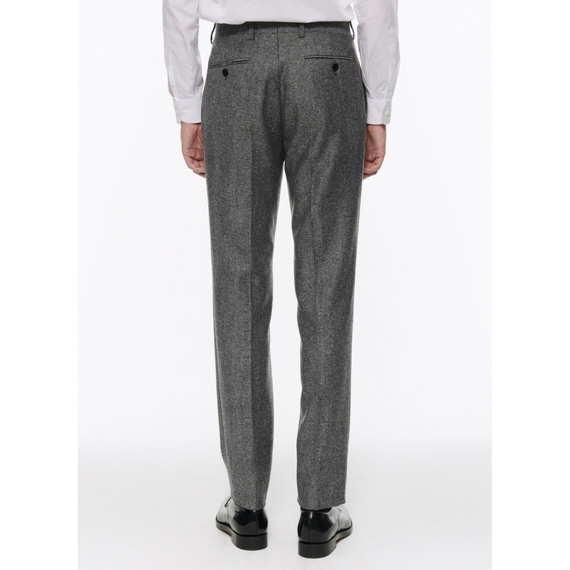 Fursac - Pantalones de tweed de lana gris