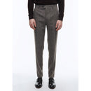 Fursac - Pantalón De Lana Cardada De Espiga - Taupe