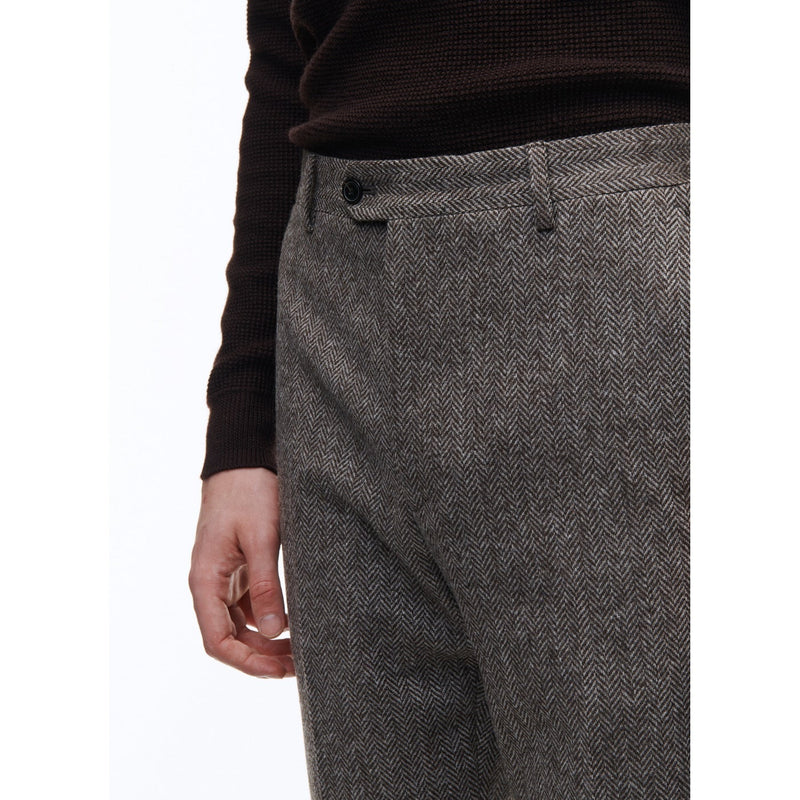 Fursac - Pantalón De Lana Cardada De Espiga - Taupe