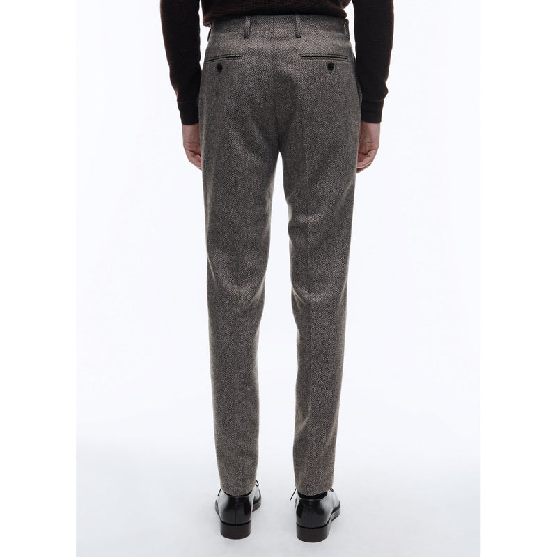 Fursac - Pantalón De Lana Cardada De Espiga - Taupe