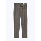 Fursac - Herringbone Carded Wool Trousers - Taupe