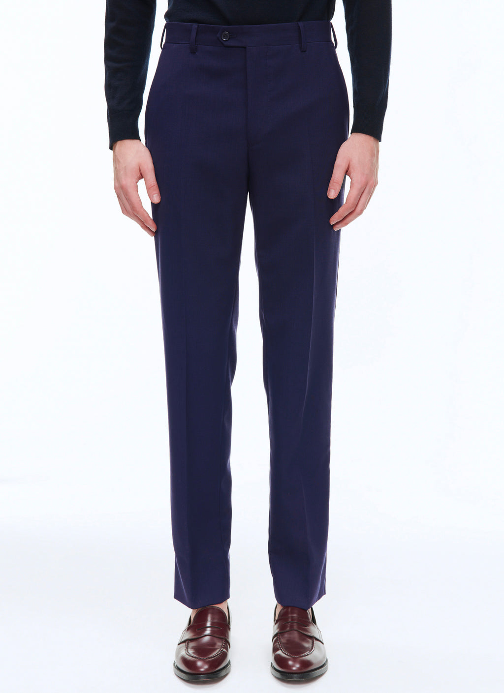 Pantalon De Costume En Serge Unie I-Travel - Carbone