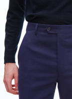 Pantalon De Costume En Serge Unie I-Travel - Carbone