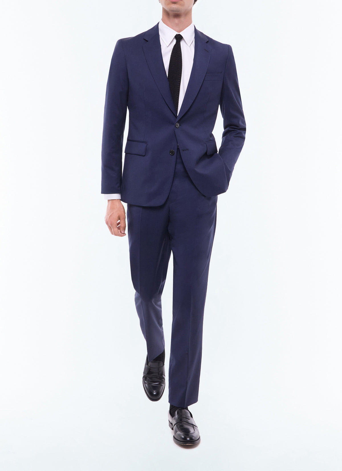 Pantalon De Costume En Serge Unie I-Travel - Carbone