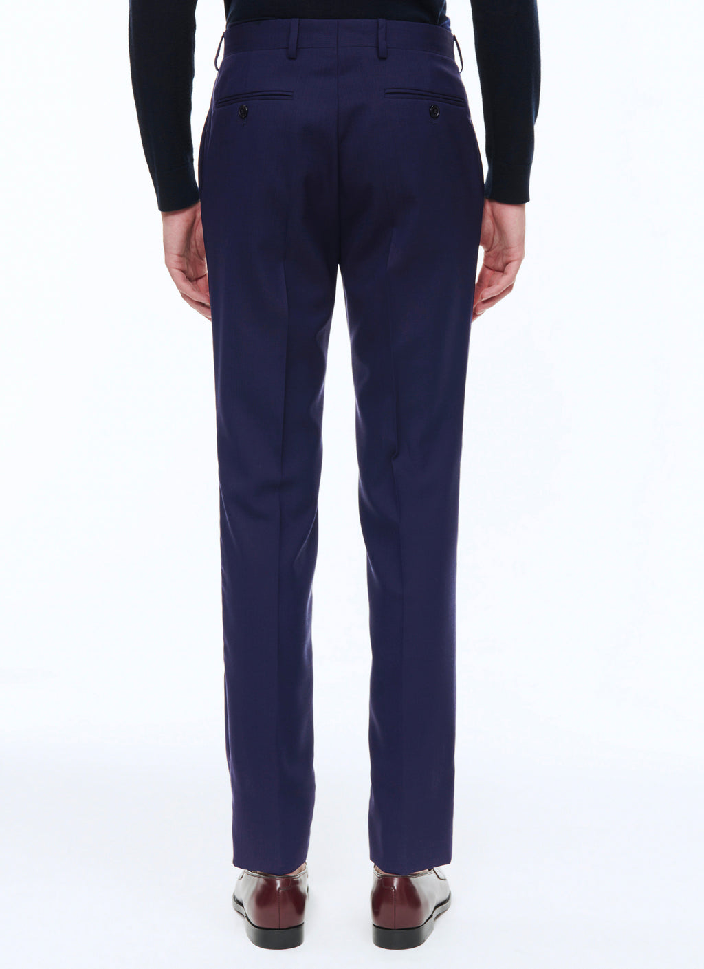 Pantalon De Costume En Serge Unie I-Travel - Carbone