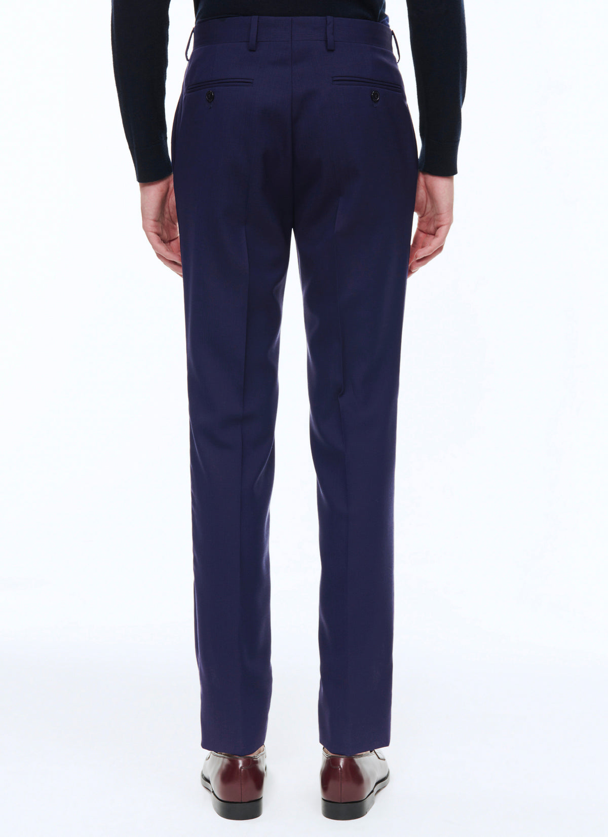 Pantalon De Costume En Serge Unie I-Travel - Carbone