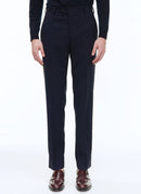 Fursac - Wool Canvas Suit Trousers - Carbon Blue - Men