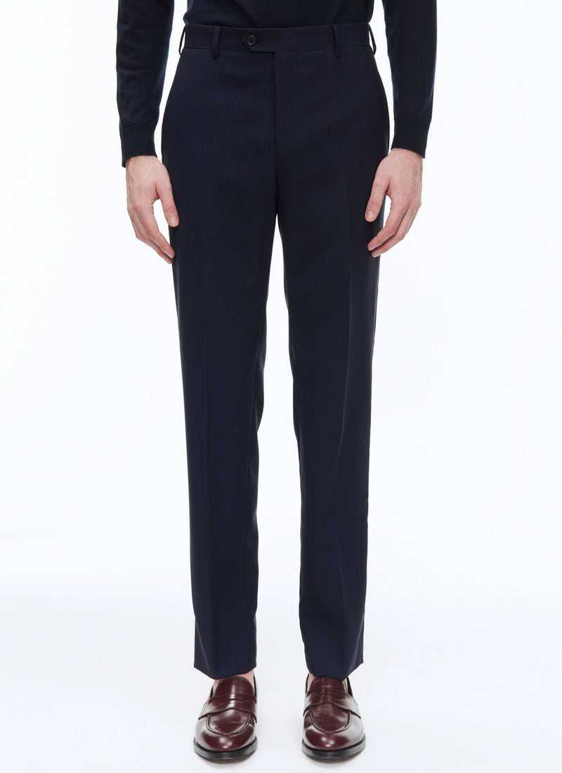 Fursac - Wool Canvas Suit Trousers - Carbon Blue - Men