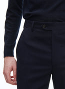 Fursac - Wool Canvas Suit Trousers - Carbon Blue - Men