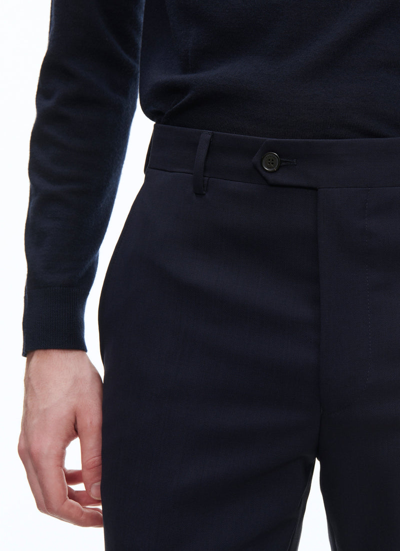 Fursac - Wool Canvas Suit Trousers - Carbon Blue - Men