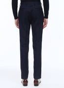 Fursac - Wool Canvas Suit Trousers - Carbon Blue - Men