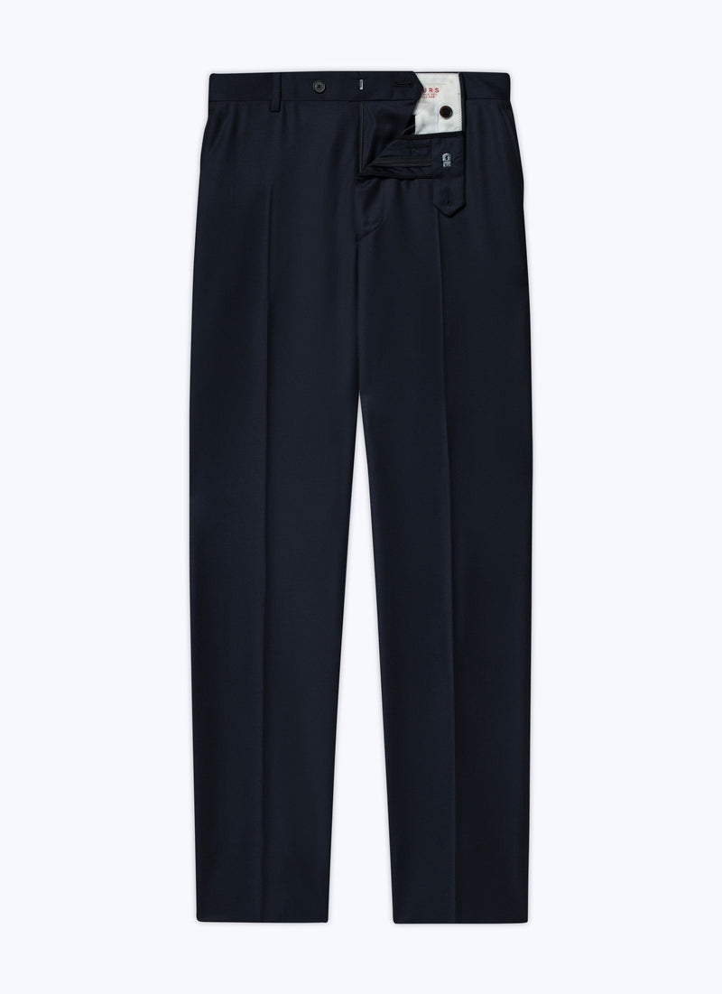 Fursac - Wool Canvas Suit Trousers - Carbon Blue - Men