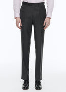 Fursac - Fil À Fil Anthracite Suit Pants - Medium Grey