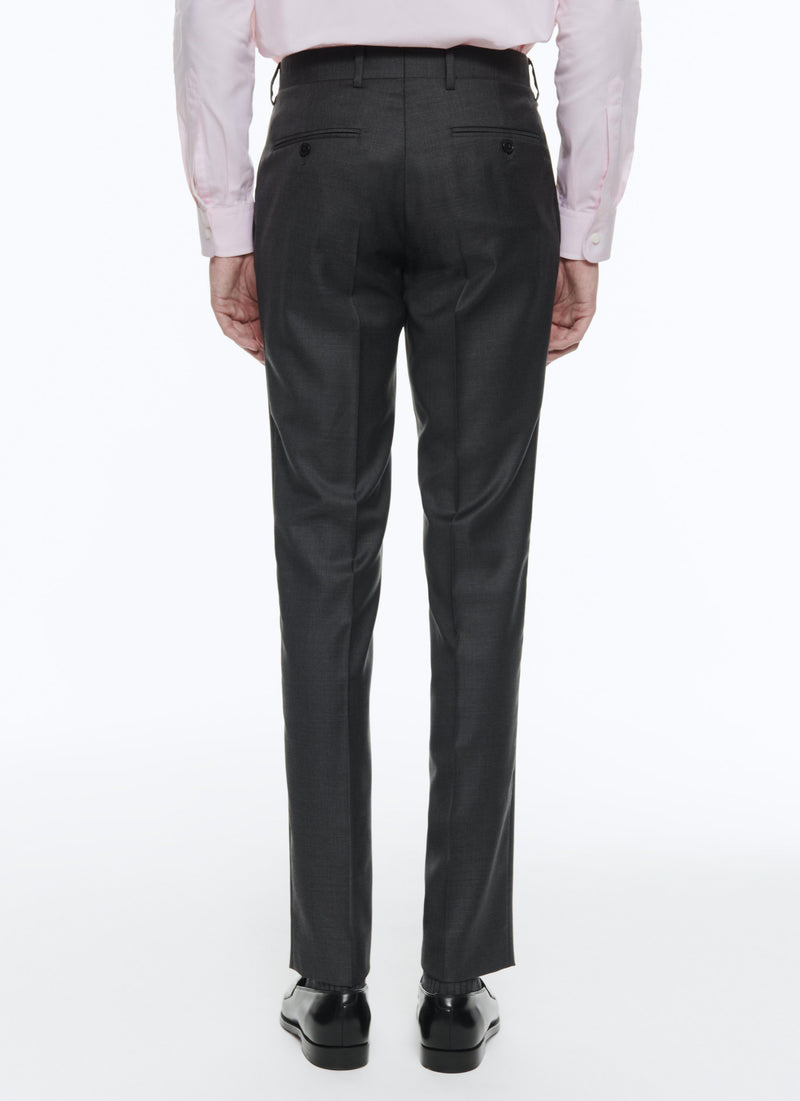 Fursac - Fil À Fil Anthracite Suit Pants - Medium Grey