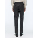 Pantalon Costume Flanelle Stretch Unie Gris Foncé - Acier