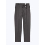 Pantalón de traje de franela elástica liso gris oscuro - Acero
