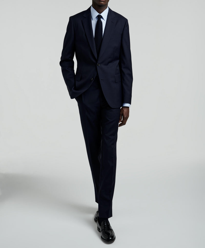 Fursac - Pantalon Costume Toile Unie - Marine - Homme