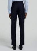 Fursac - Pantalon Costume Toile Unie - Marine - Homme