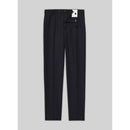 Fursac - Navy Blue Wool Natté Pants - Navy Blue