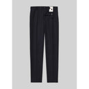 Fursac - Pantalon En Natté De Laine Bleu Marine - Bleu Marine