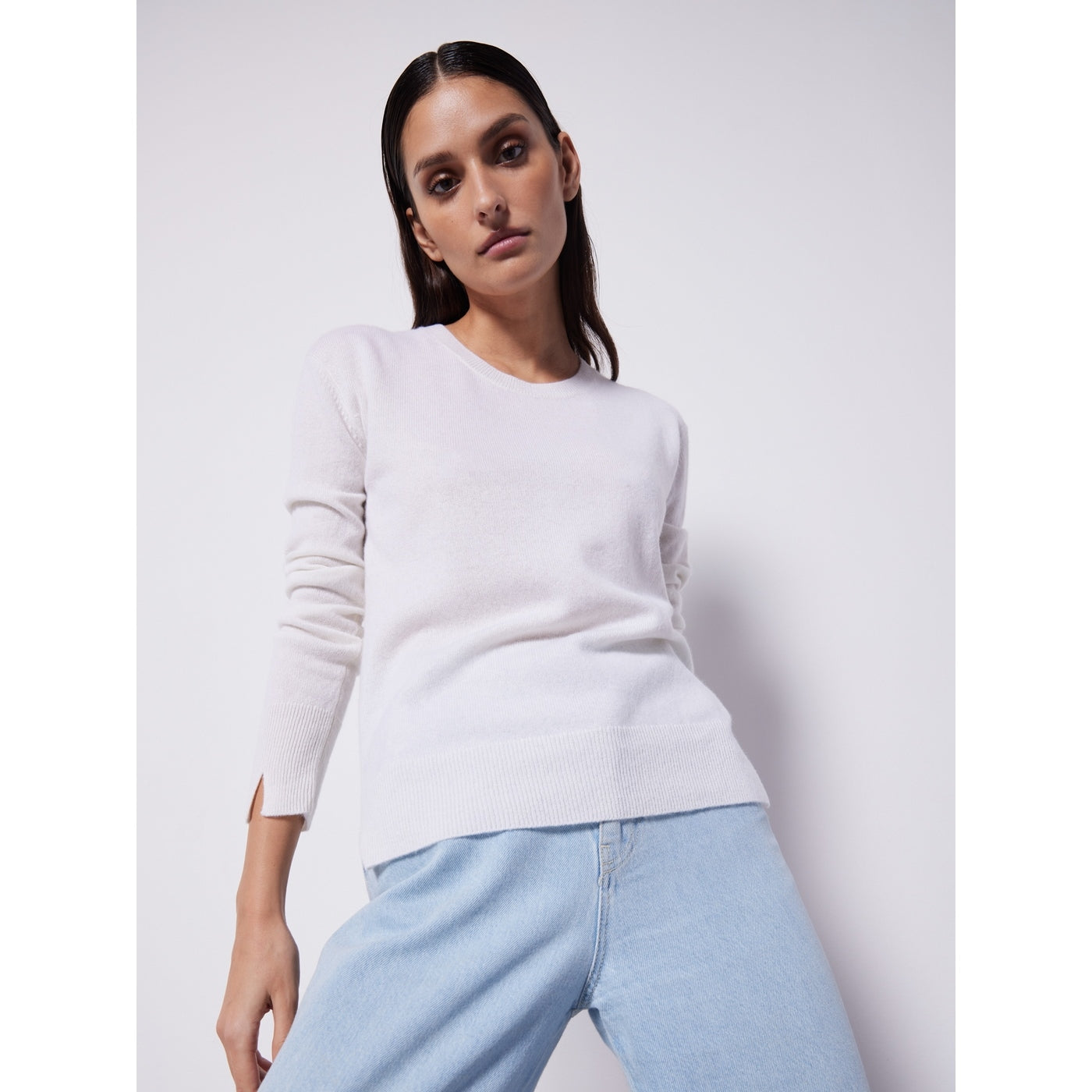 Marcia Round Neck Cashmere Jumper - Lily