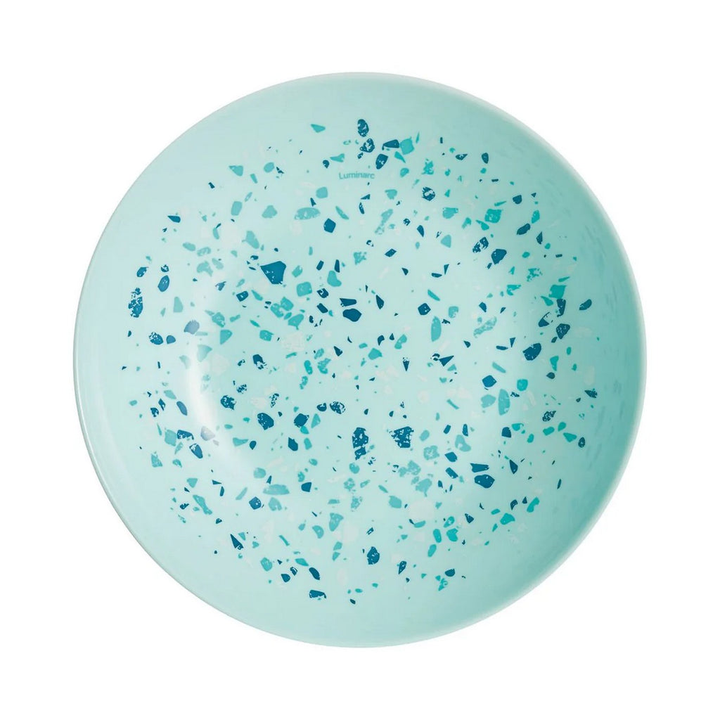 Venezia - 6 Assiettes Creuses Venizia - Verre Opale Extra Résistant - Bleu - 20Cm - Luminarc