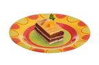 Propriano - 6 Assiettes À Dessert - Verre Opale Extra Résistant - Orange - 19Cm - Luminarc