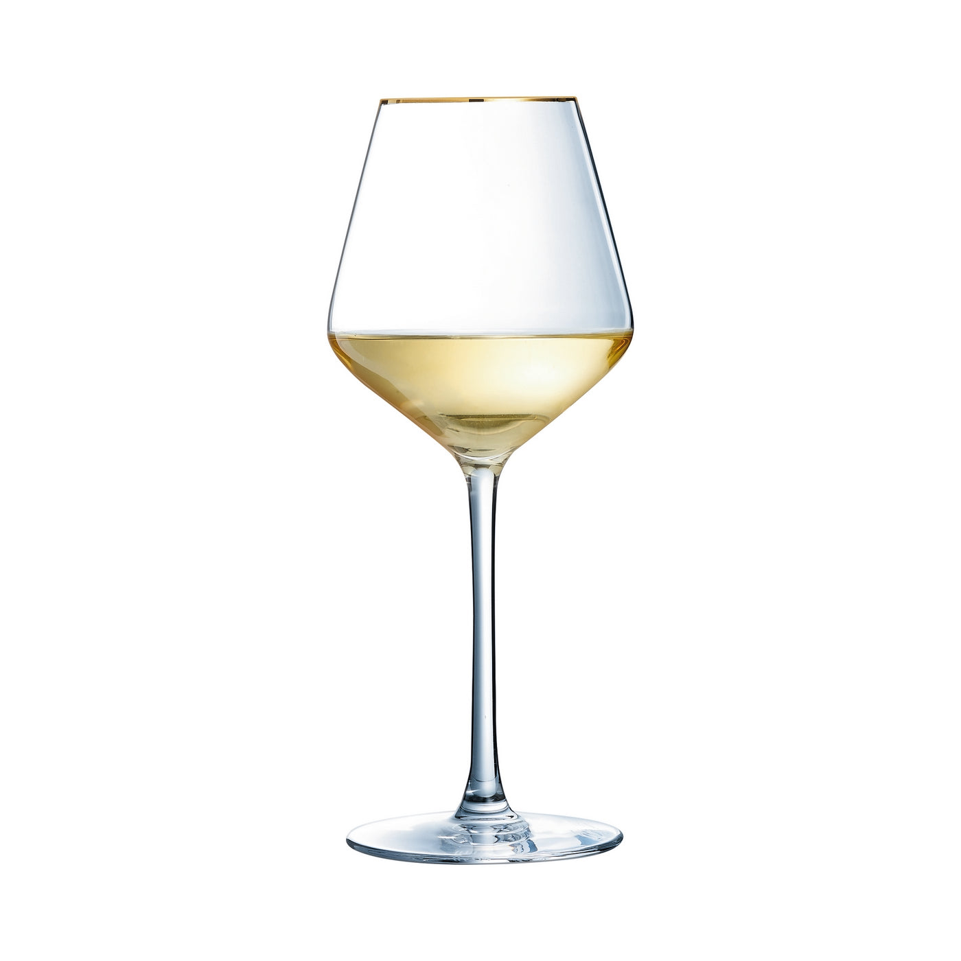 Ultime Bord Or - 4 Verres À Pied - 38Cl - Cristal D'Arques