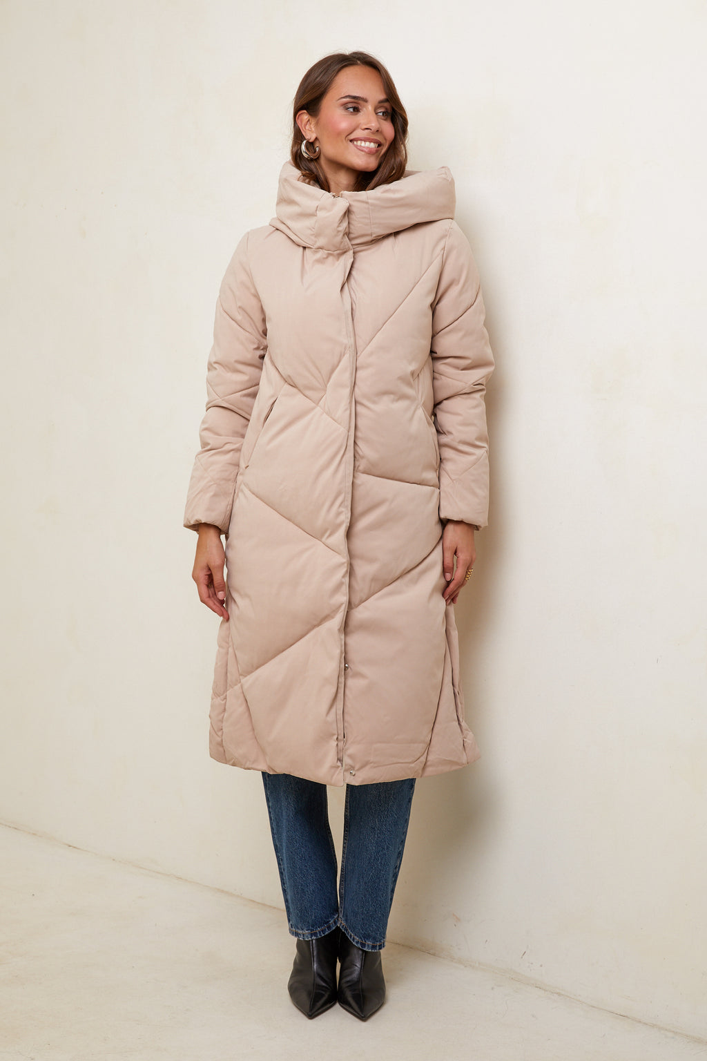 Chaqueta de plumas - Beige
