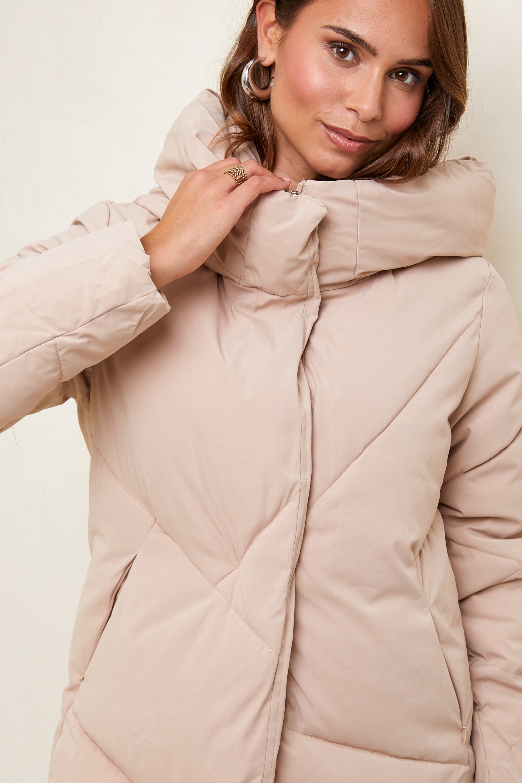 Chaqueta de plumas - Beige